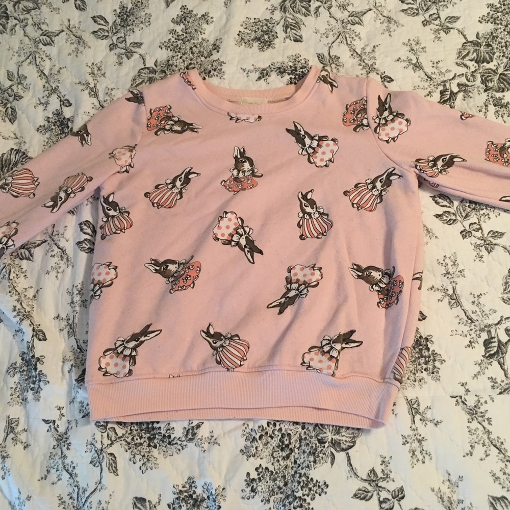 Baby Pink Bunny Sweater 🐰